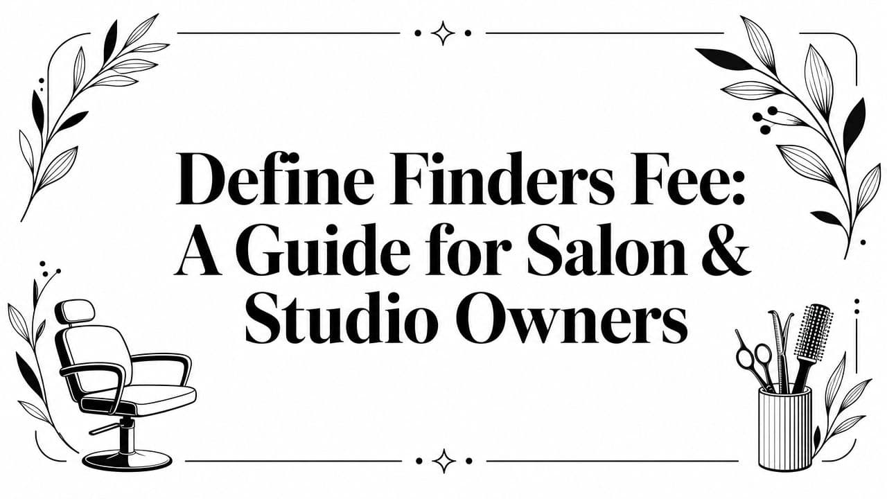 Define Finders Fee: A Guide for Salon & Studio Owners