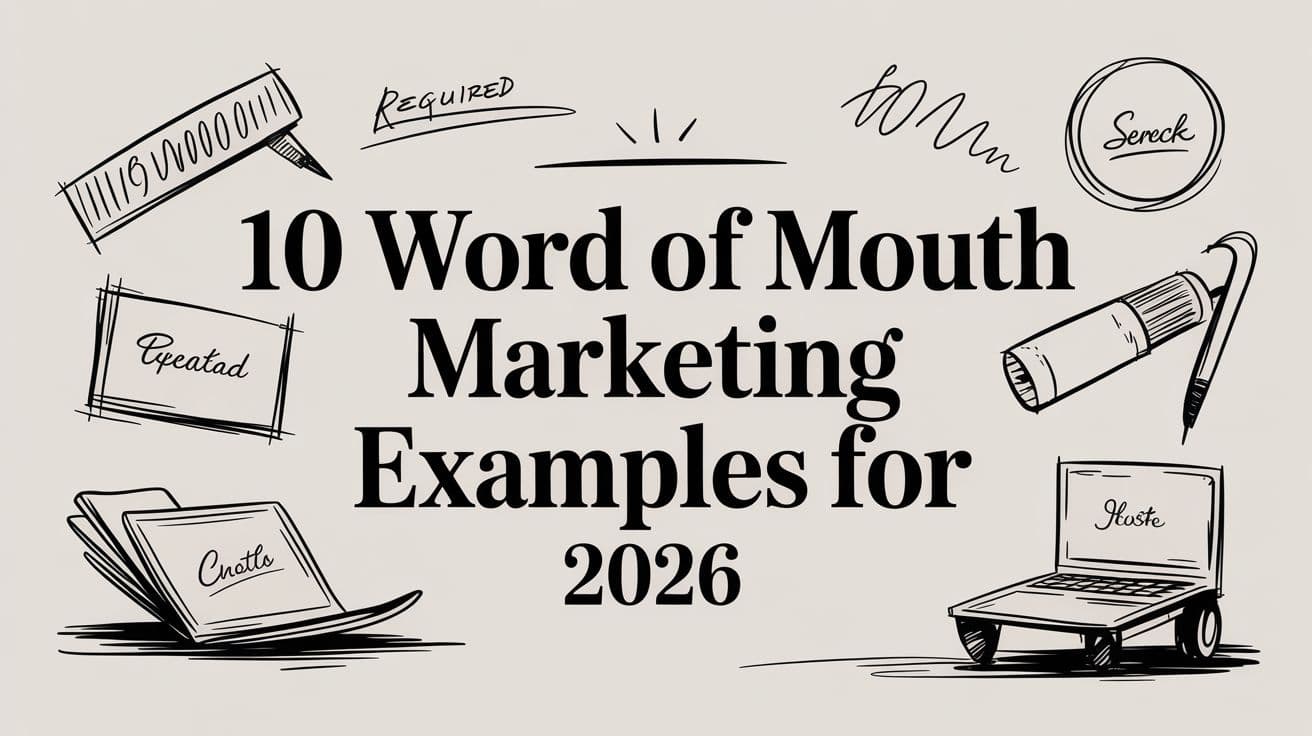10 Word of Mouth Marketing Examples for 2026