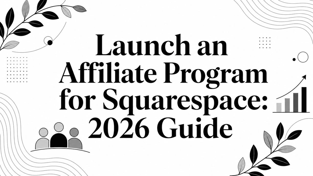 Launch an Affiliate Program for Squarespace: 2026 Guide
