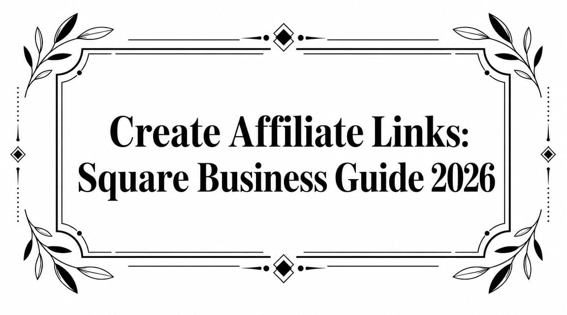 Create Affiliate Links: Square Business Guide 2026