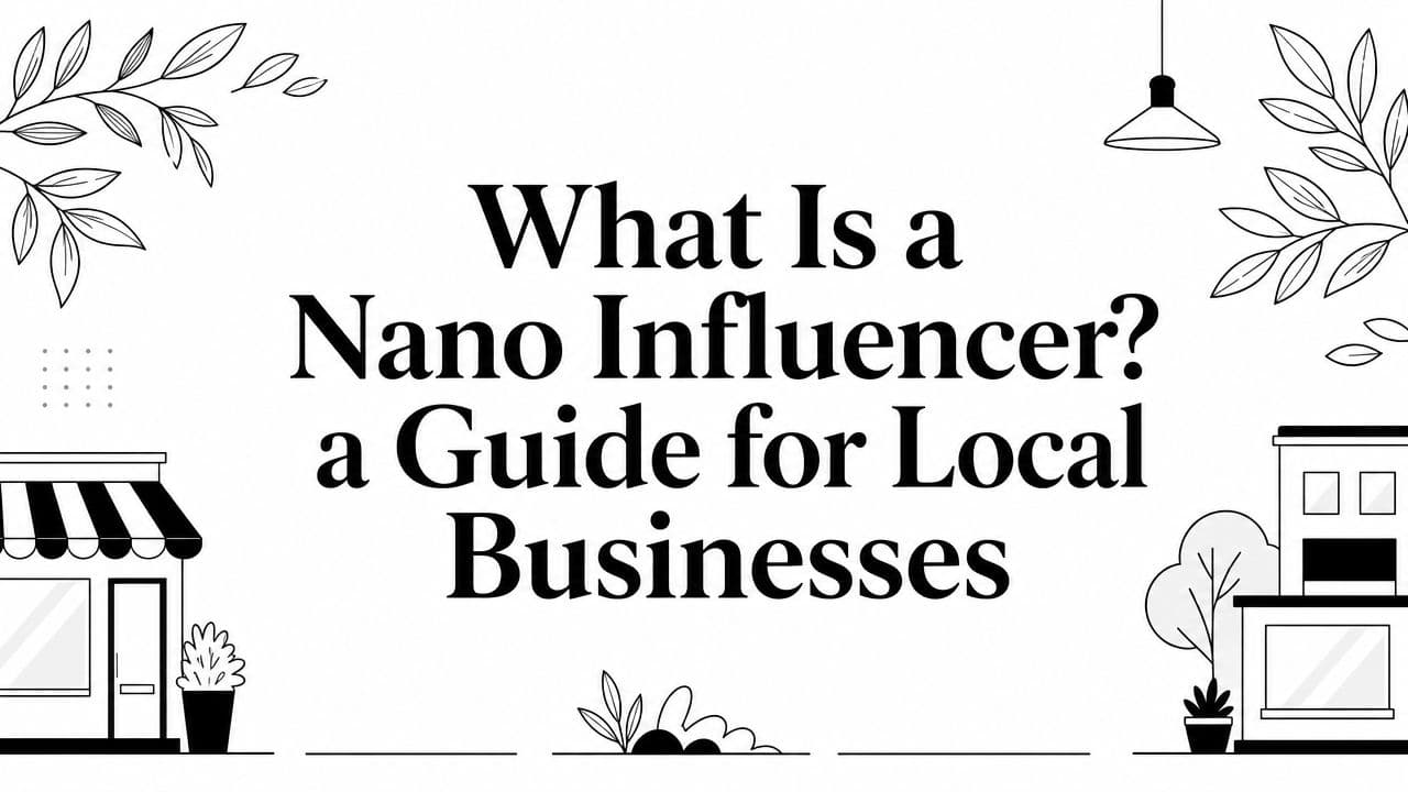 What Is a Nano Influencer? a Guide for Local Businesses