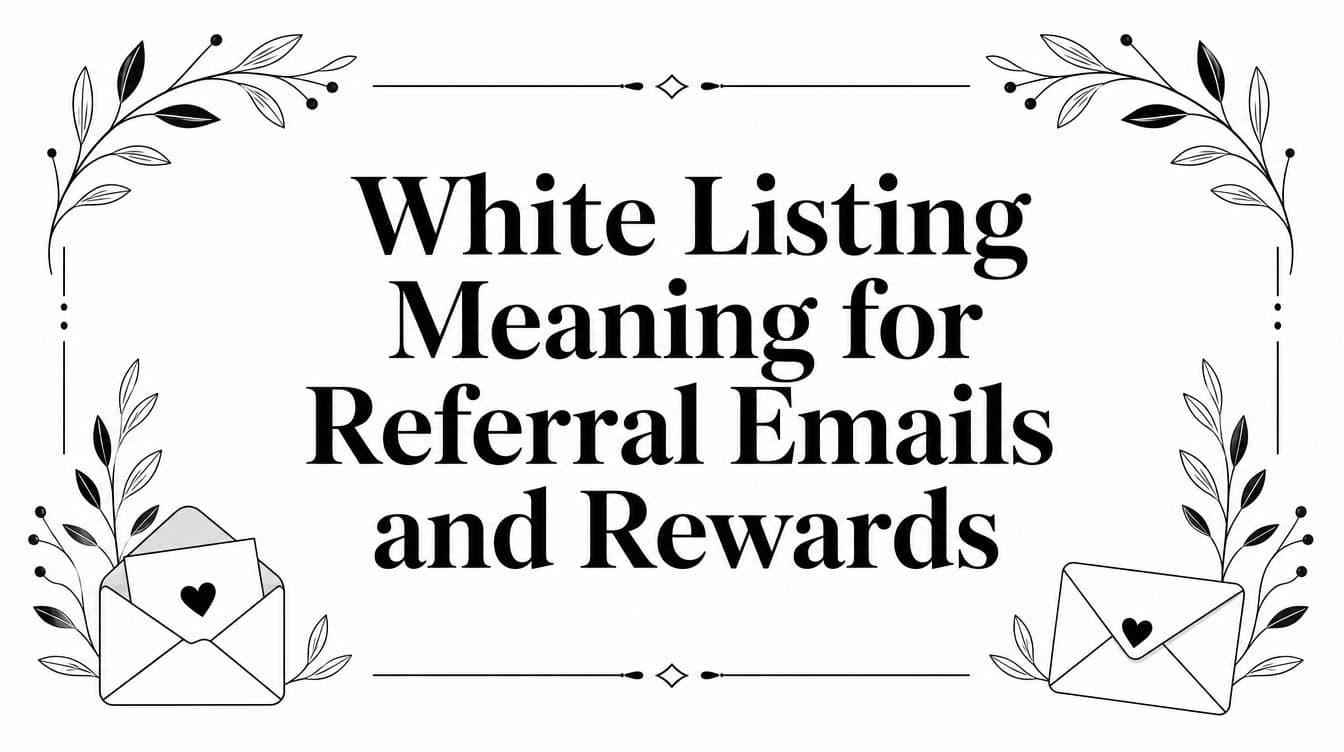 White Listing Meaning for Referral Emails and Rewards