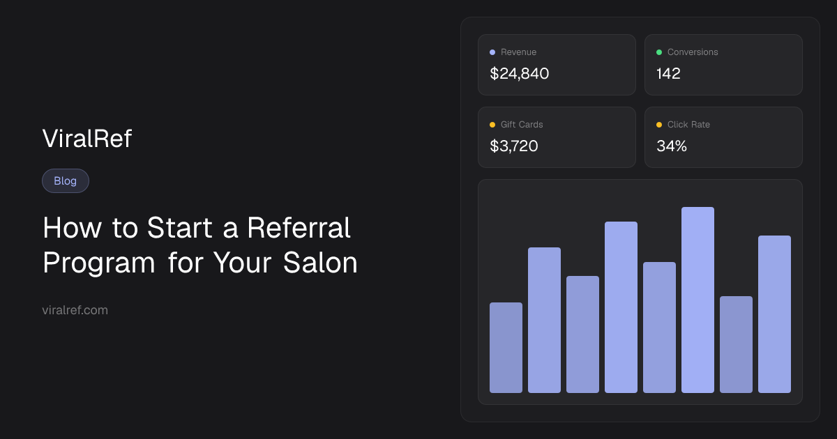 How to Start a Referral Program for Your Salon | ViralRef